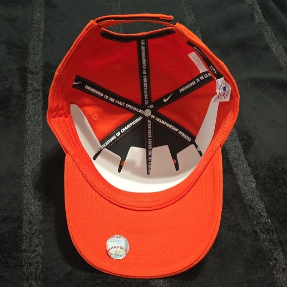 Nike Orange Cap with Blue Star and White H - Picture 3 of 5